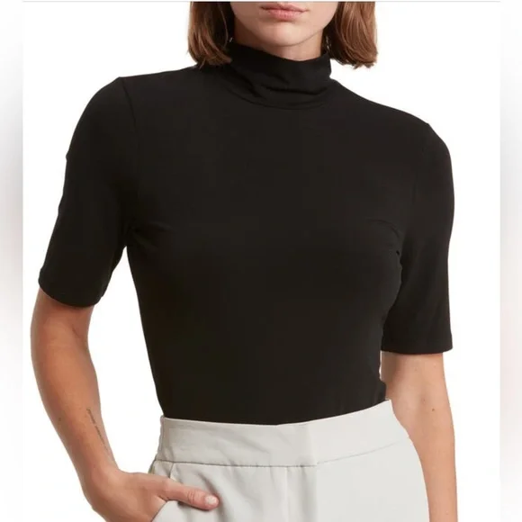 DKNY Mock Neck Bodysuit - Picture 3 of 4